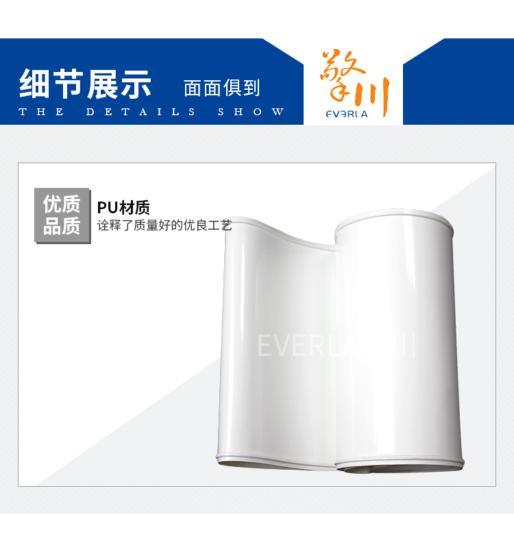 pu輸送帶白色加導條食品輸送帶細節(jié)圖3