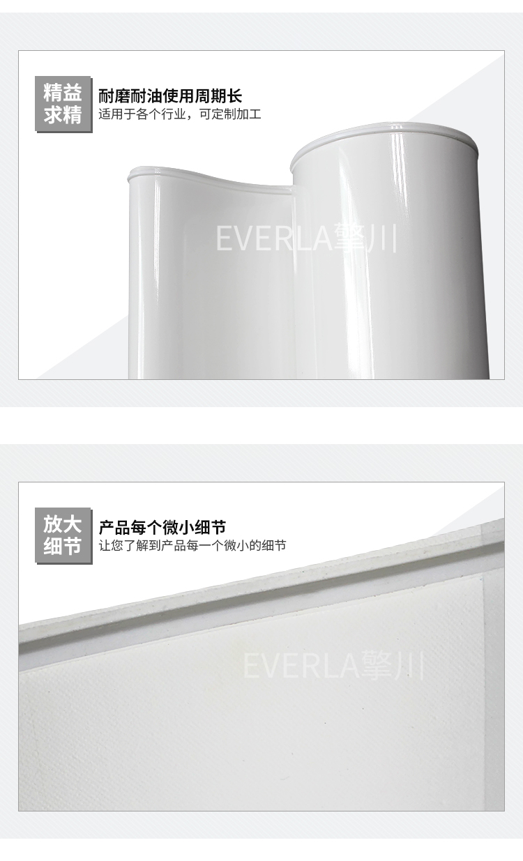 pu輸送帶白色加導條食品輸送帶細節(jié)圖4