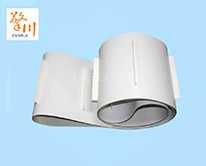 pu<a href='http://www.sdk35696.cn/shusongdai/shipin/' target='_blank'><u>食品輸送帶</u></a> 加無底座擋塊傳送帶